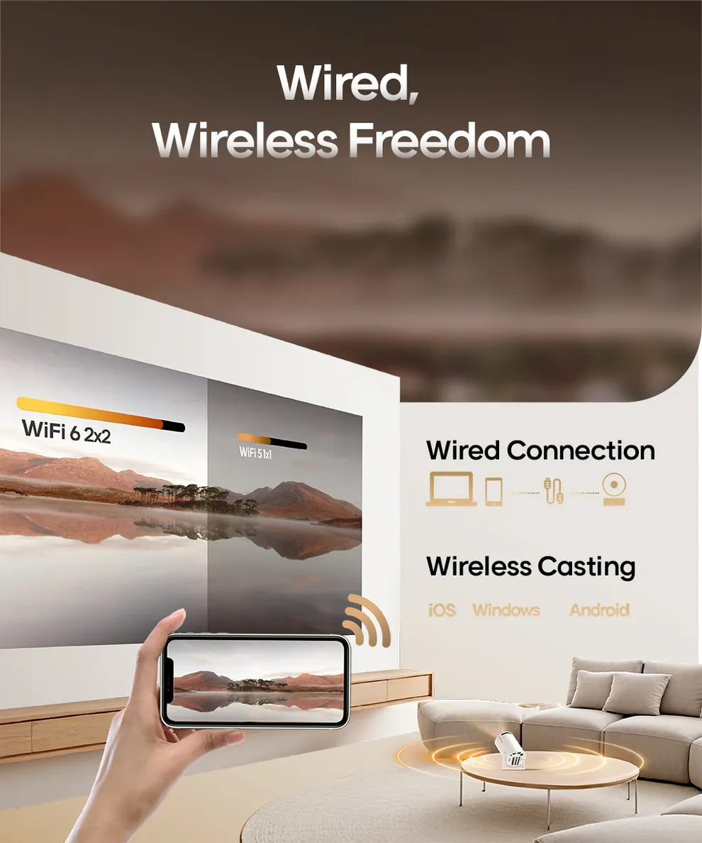 Beamora™ Cinematic Home Projector